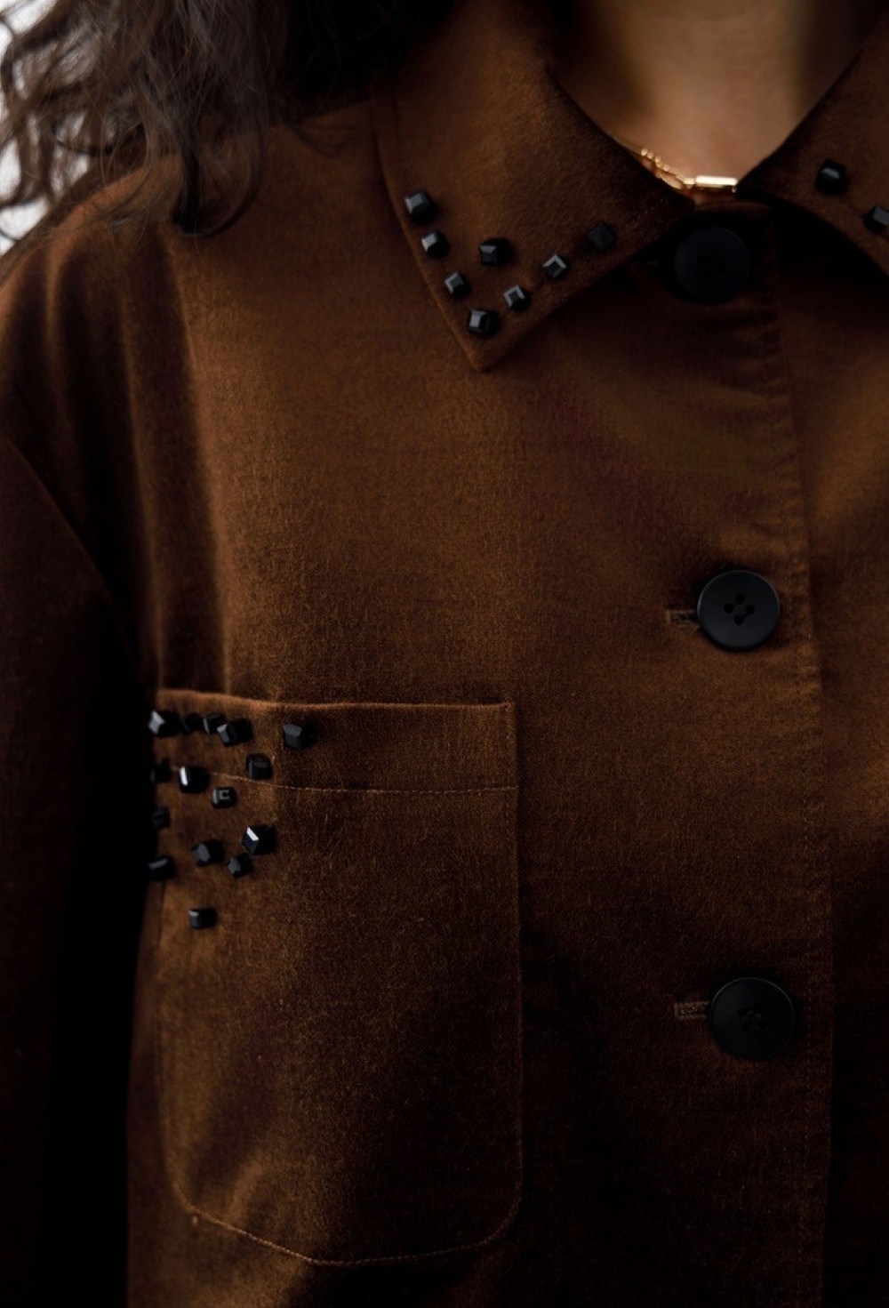 Жакет из велюра - фото 76416