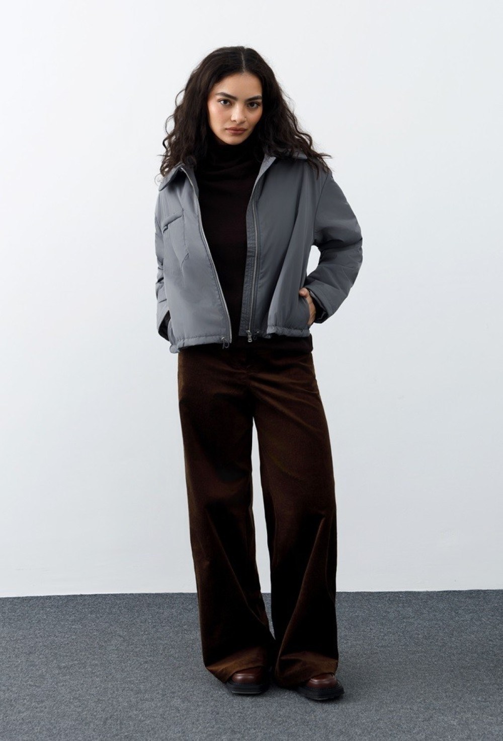 Куртка укороченная - фото 76428