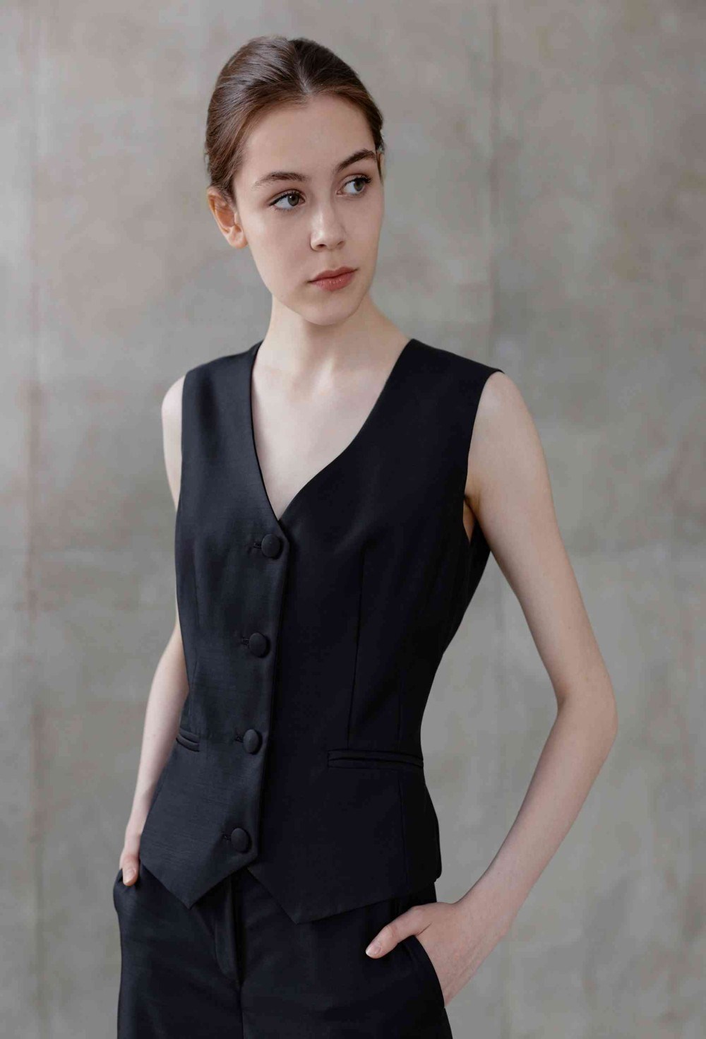 Жилет из шелка и вискозы - фото 76592