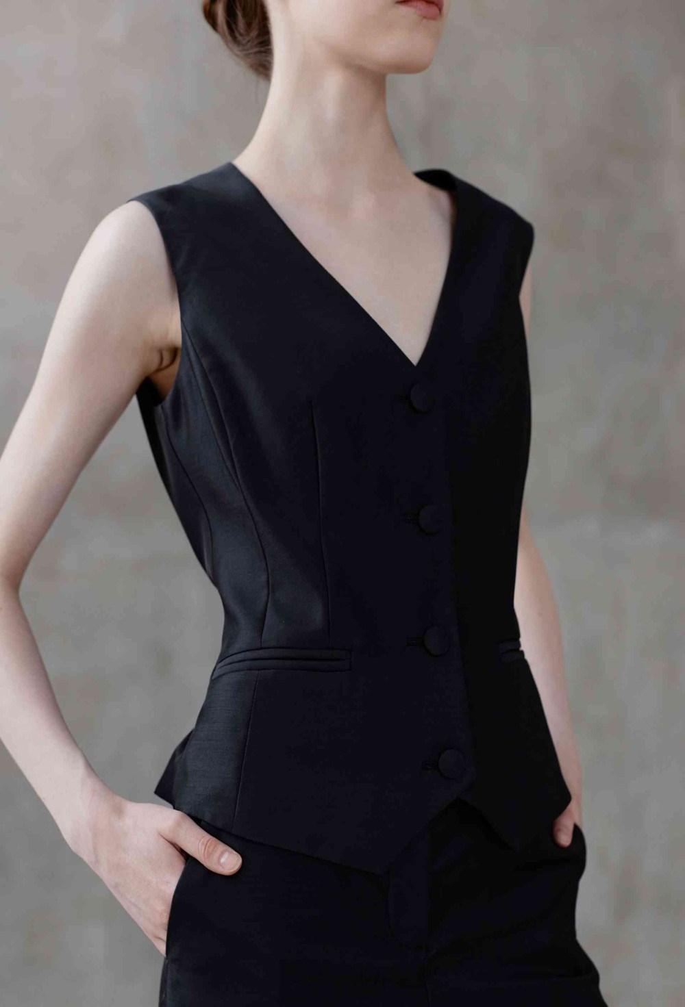 Жилет из шелка и вискозы - фото 76594