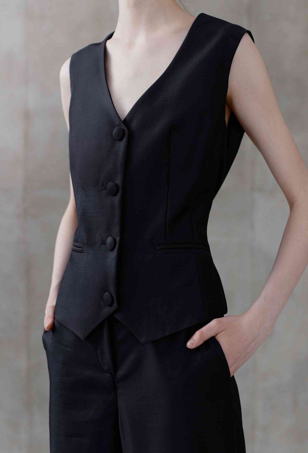 Жилет из шелка и вискозы - фото 76596