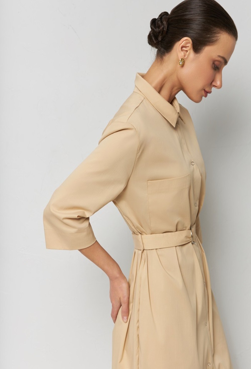 Платье-рубашка - фото 76616