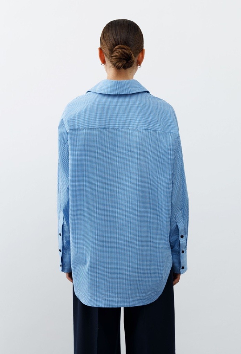 Рубашка в мелкую клетку - фото 76672