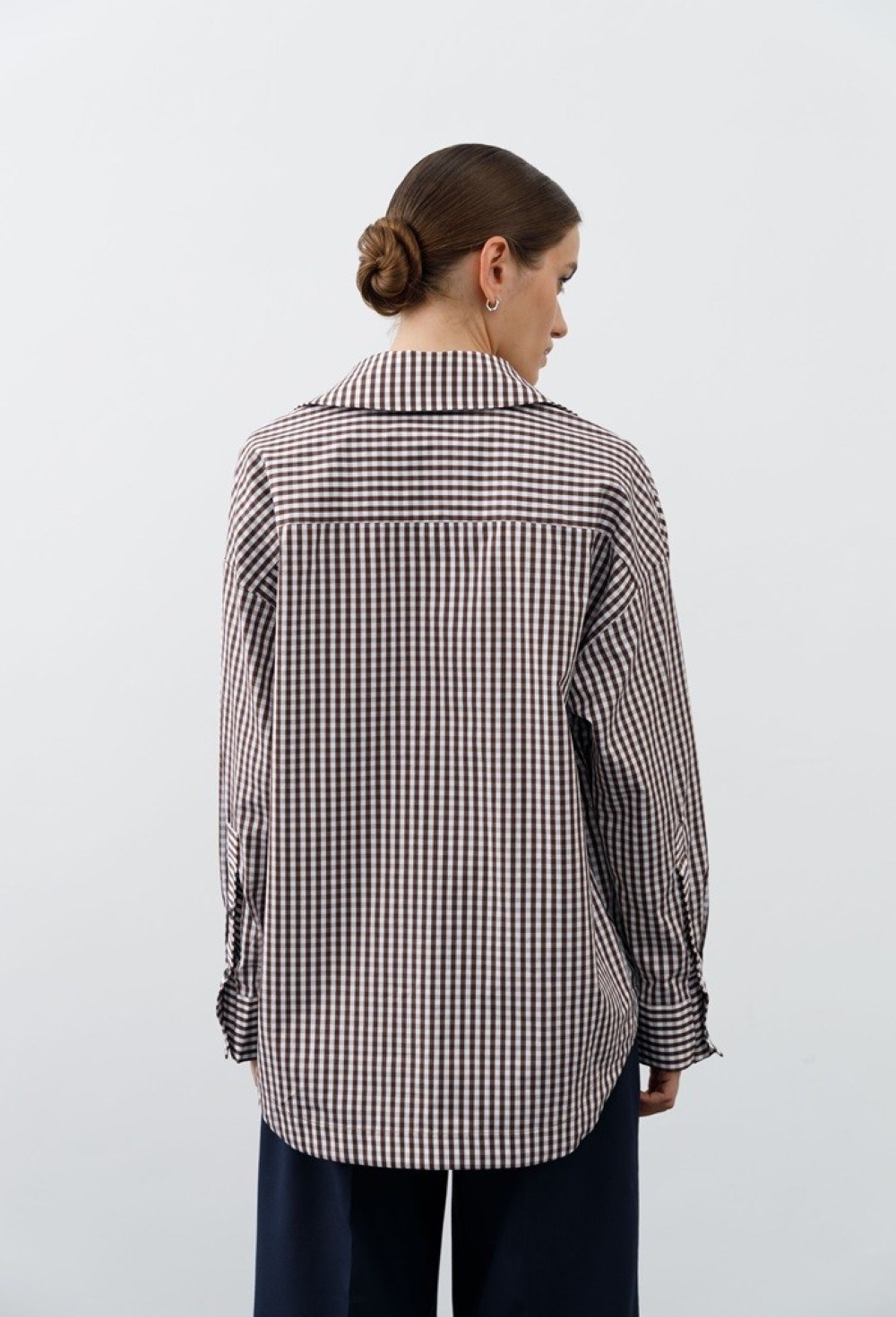 Рубашка в мелкую клетку - фото 76677