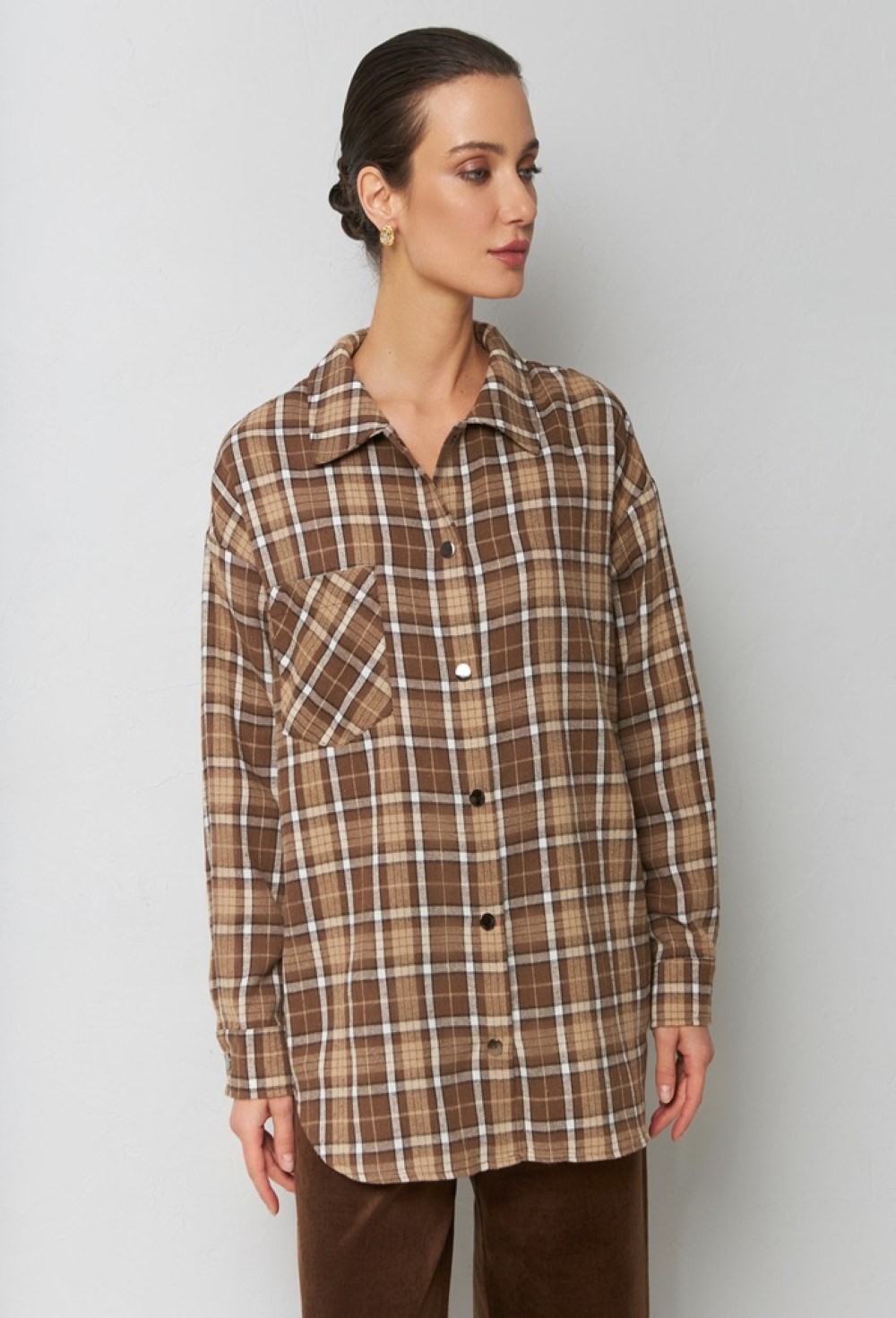 Рубашка из фланели - фото 76693