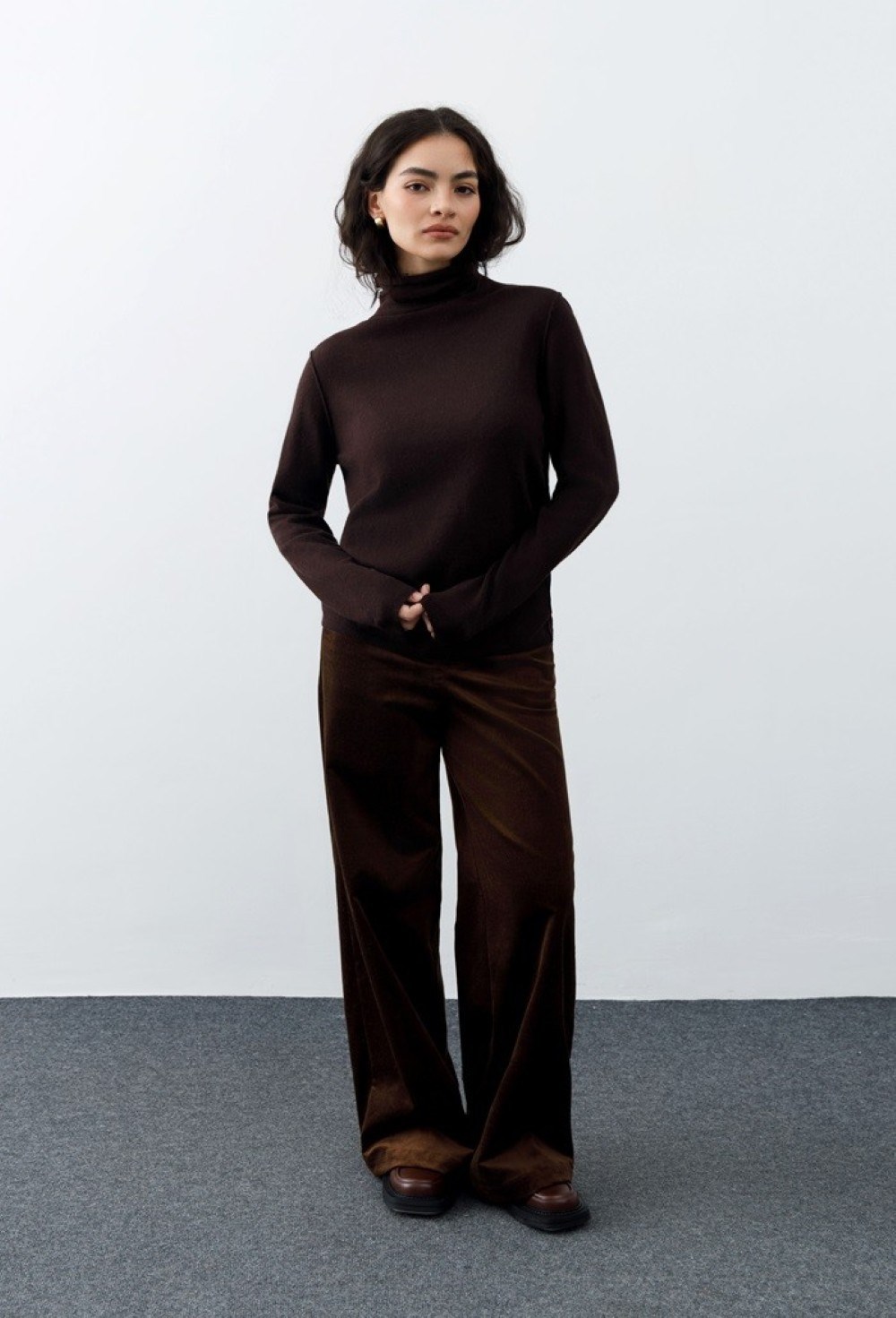 Джемпер с воротником - фото 76733