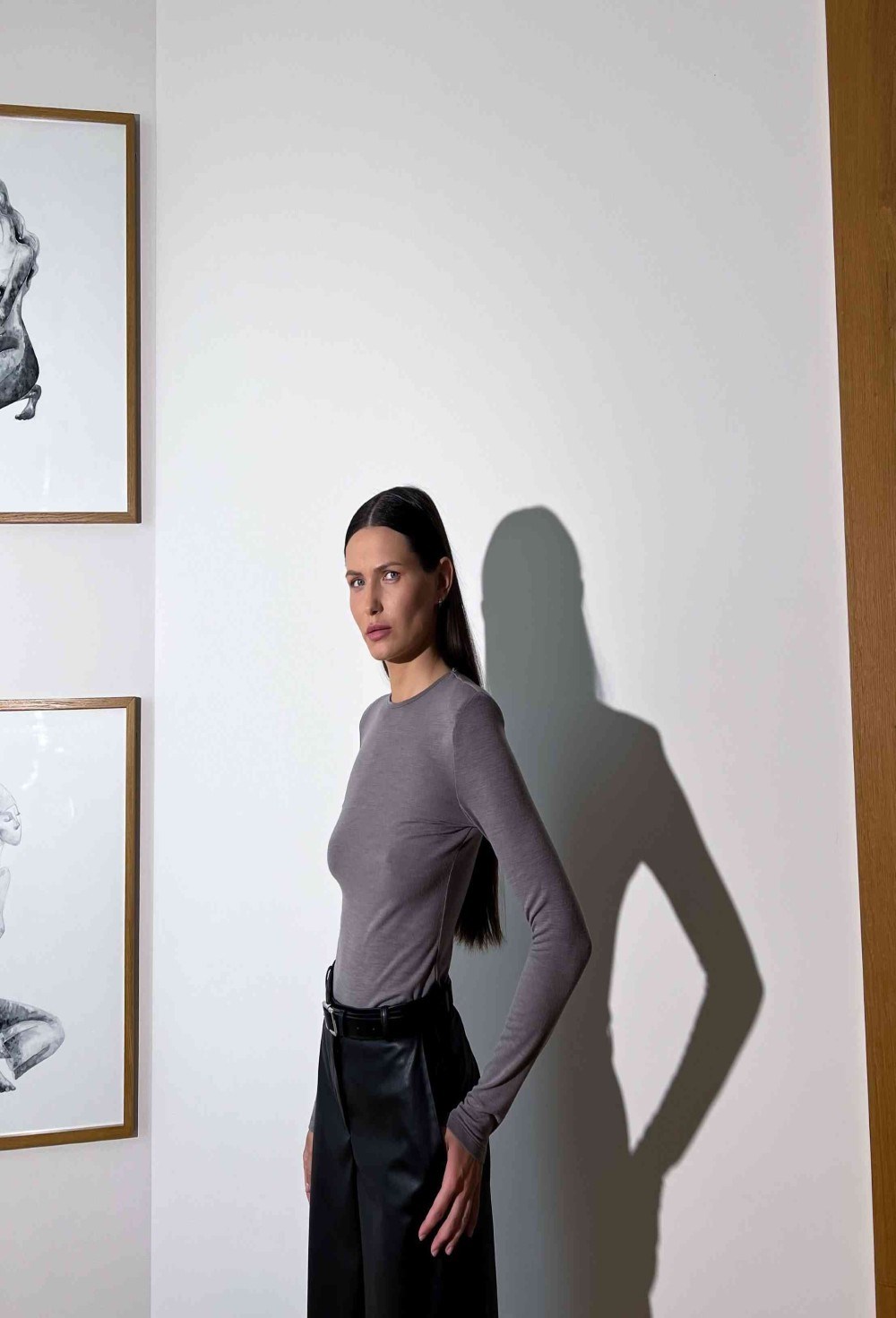 Лонгслив из вискозы и шерсти - фото 76760