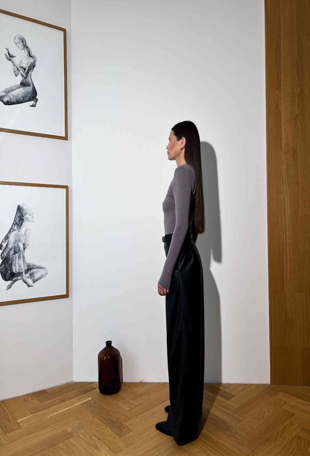 Лонгслив из вискозы и шерсти - фото 76761