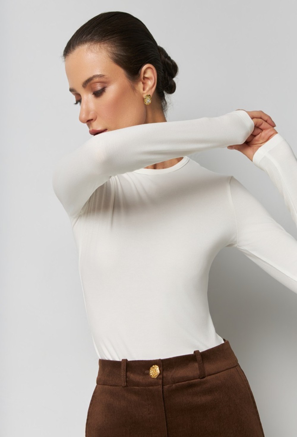 Лонгслив из трикотажа - фото 76770