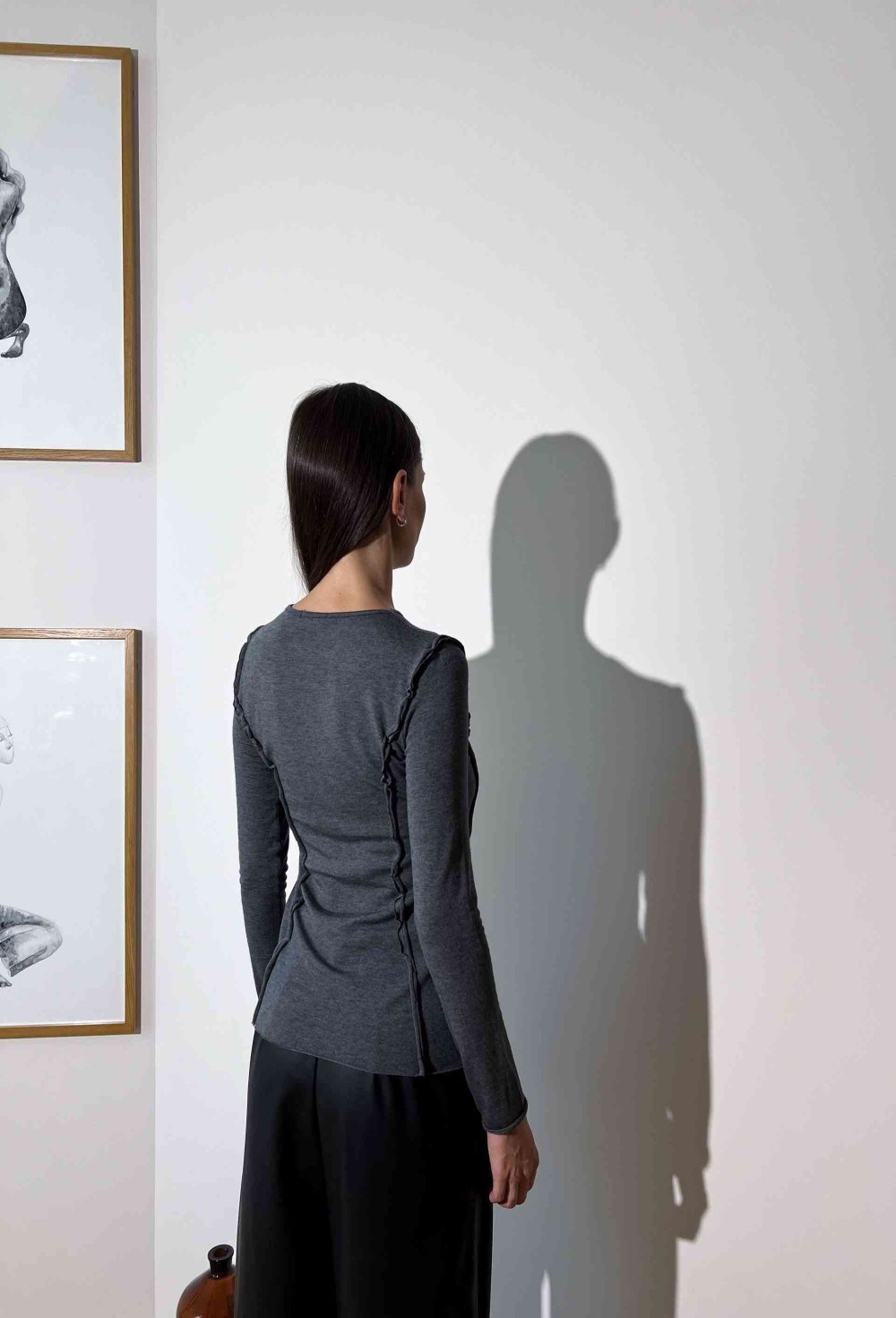 Лонгслив из вискозы и шерсти - фото 76785