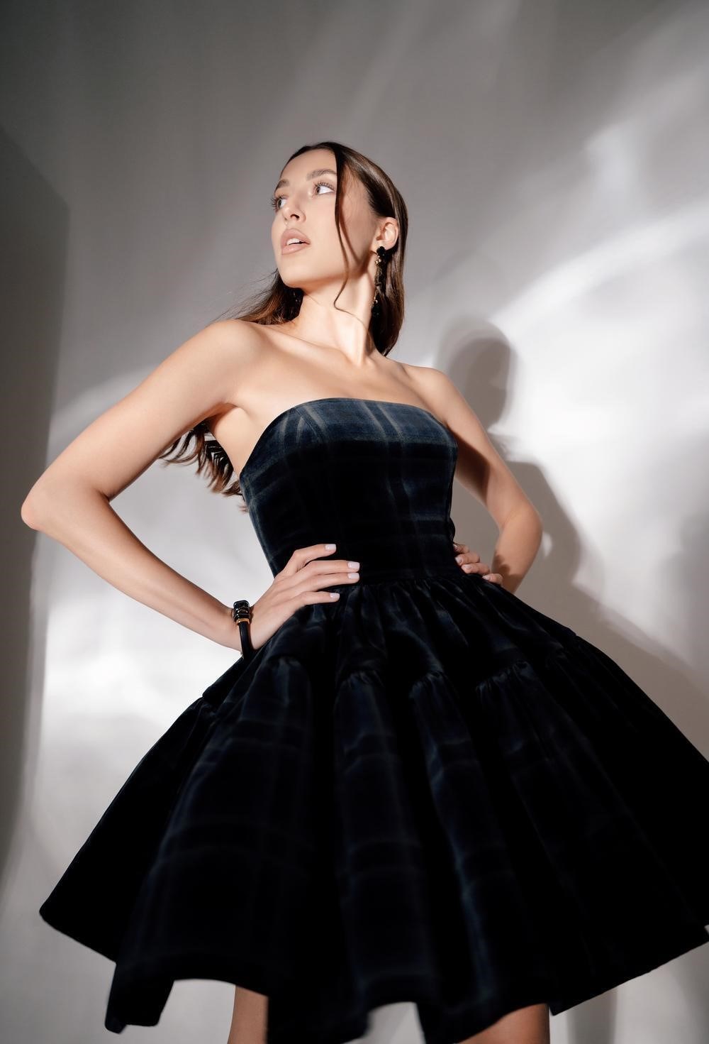 Платье бархат - фото 76873