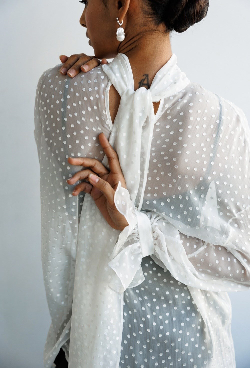 Блуза с бантом из шелка ETRO - фото 77597