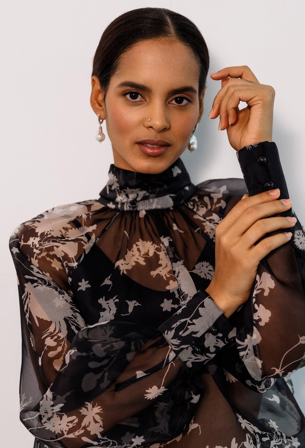 Блуза из шелка ORGANZA - фото 77608