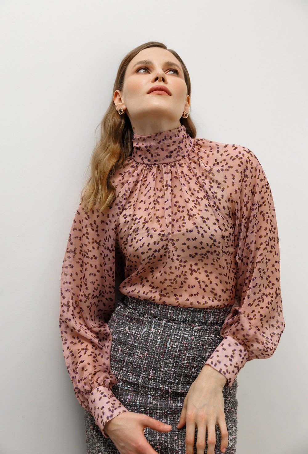 Блуза из шелка Giorgette - фото 77614