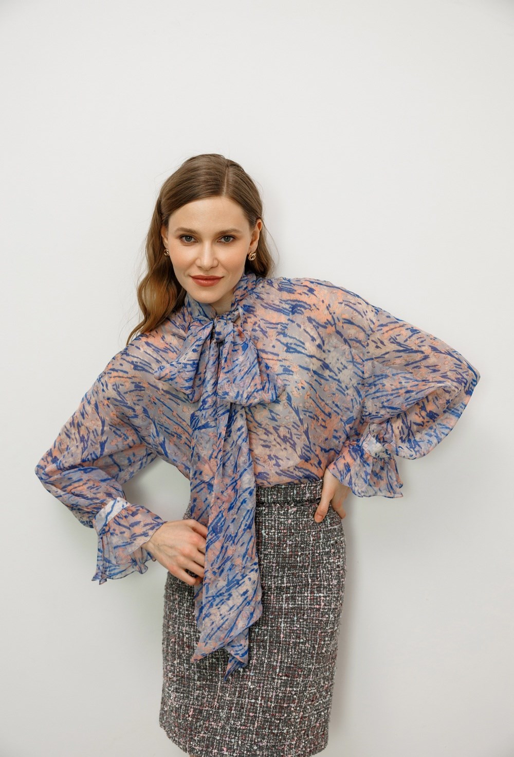 Блуза из шелка Giambattista Valli - фото 77618