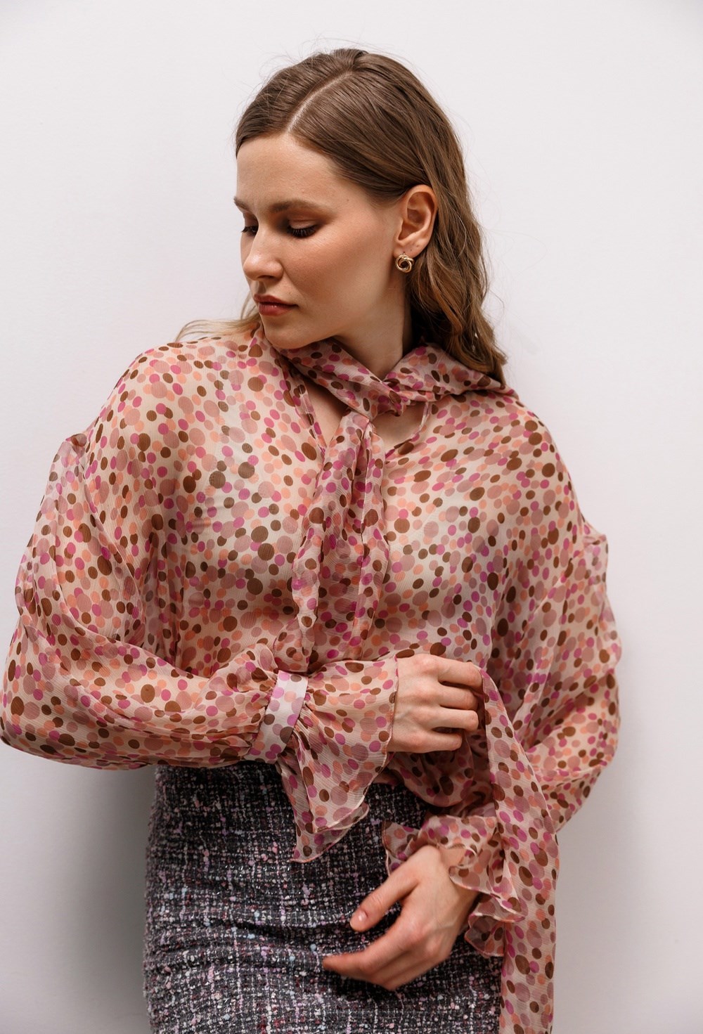 Блуза из шелка Hugo Boss - фото 77623