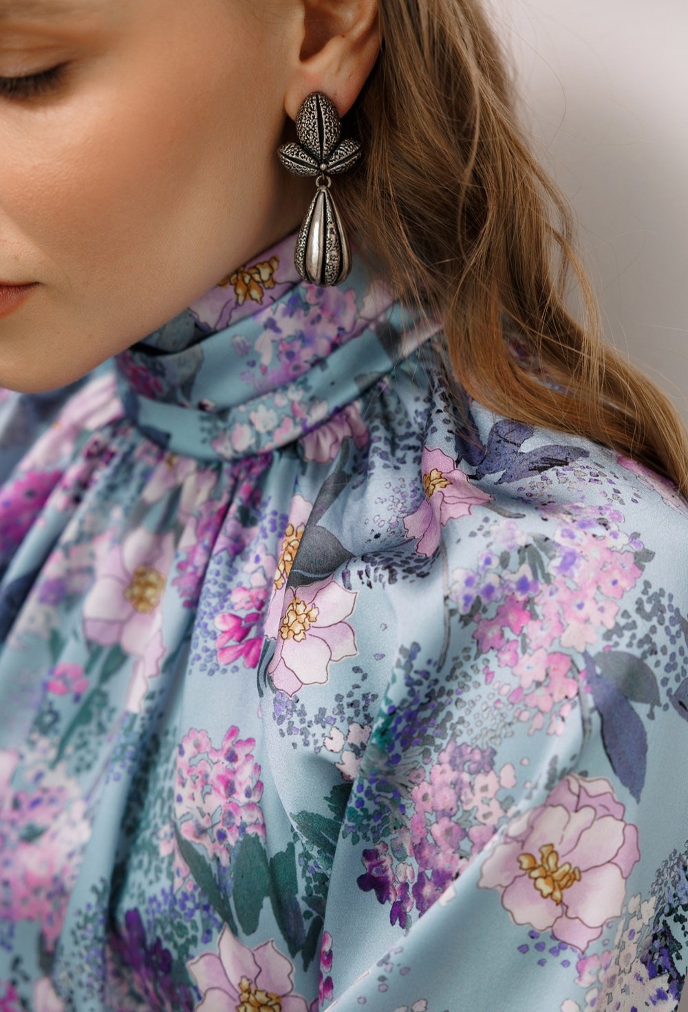 Блуза из сатена ZIMMERMANN - фото 77628