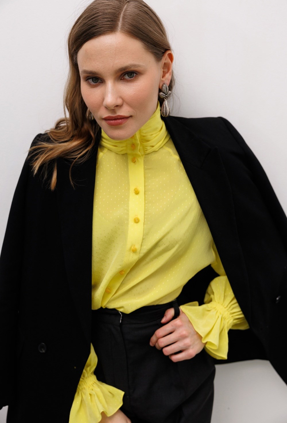 Блуза из легкого жаккарда Stella McCartney - фото 77637