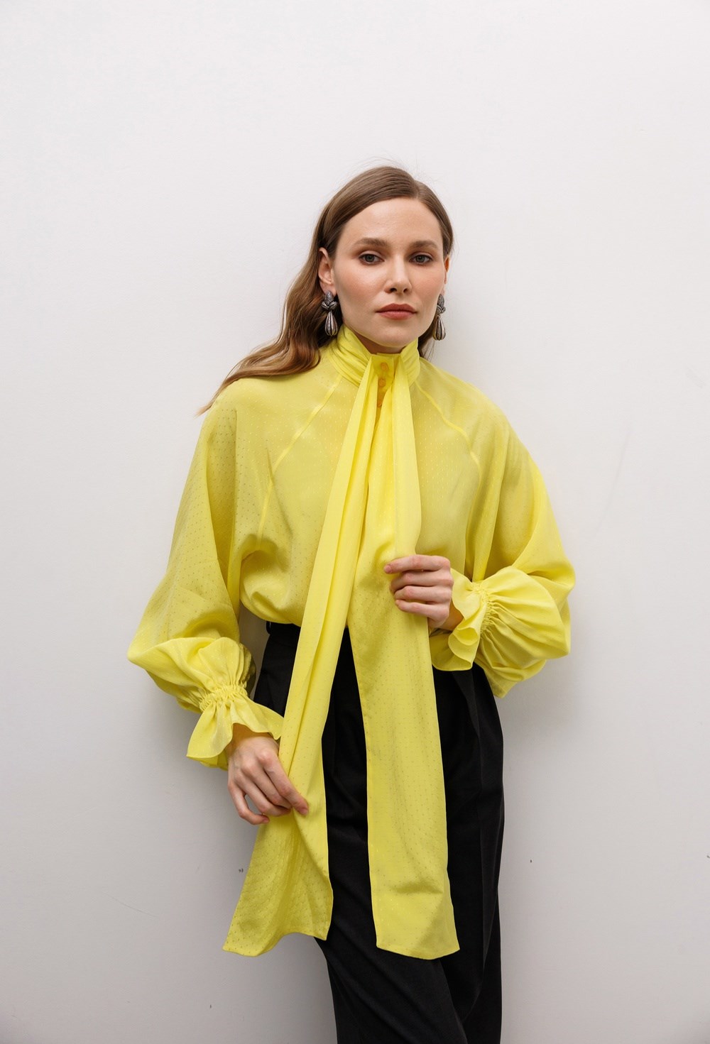 Блуза из легкого жаккарда Stella McCartney - фото 77638