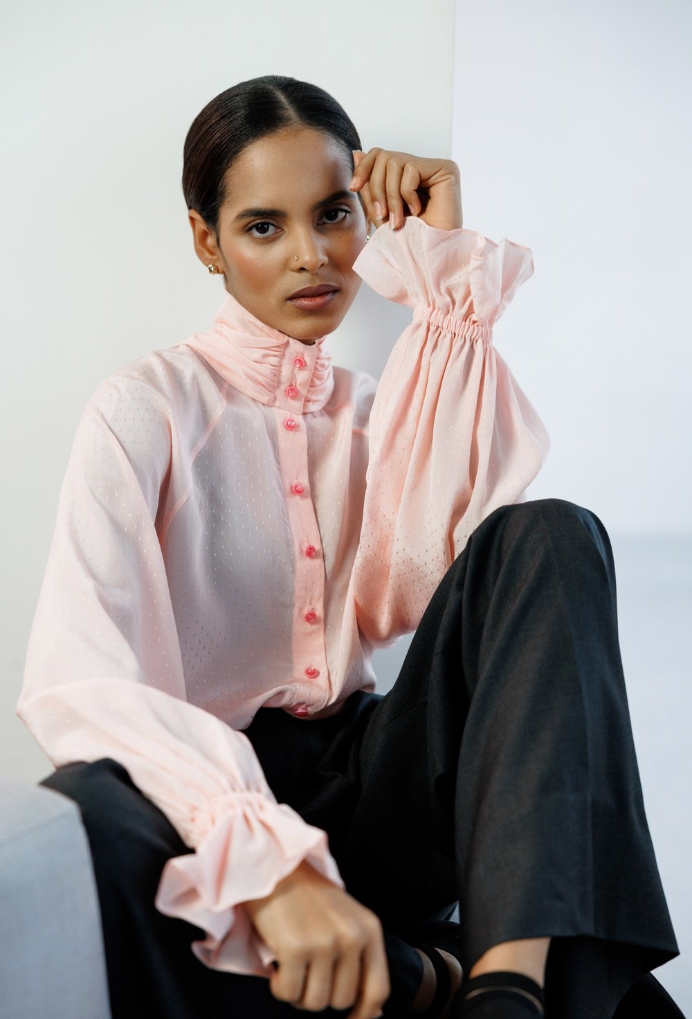 Блуза из легкого жаккарда Stella McCartney - фото 77646