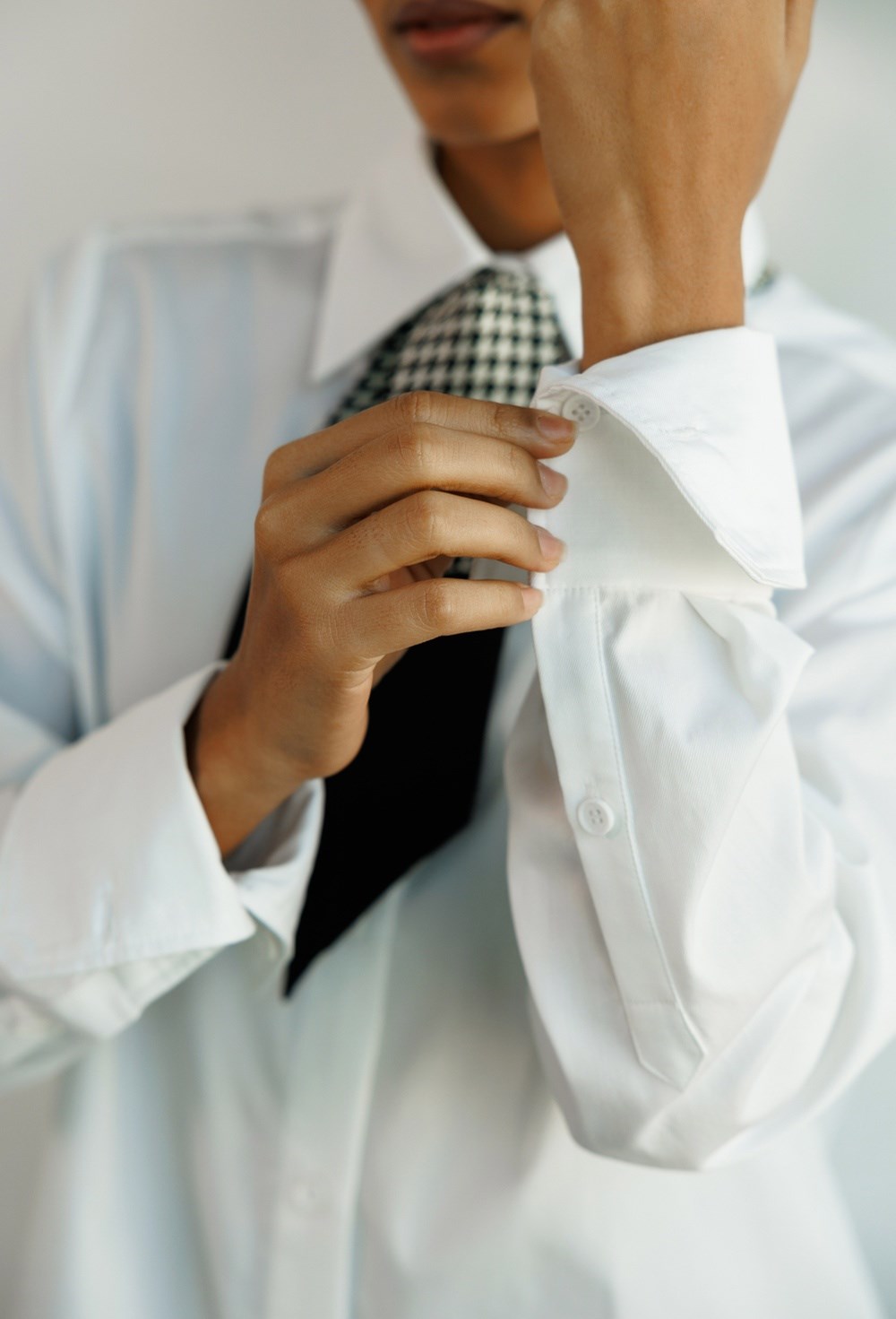 Рубашка с удлиненными манжетами из хлопка Canclini - фото 77709