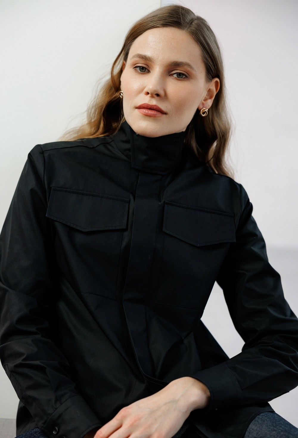 Рубашка с карманами из хлопка Fendi - фото 77715