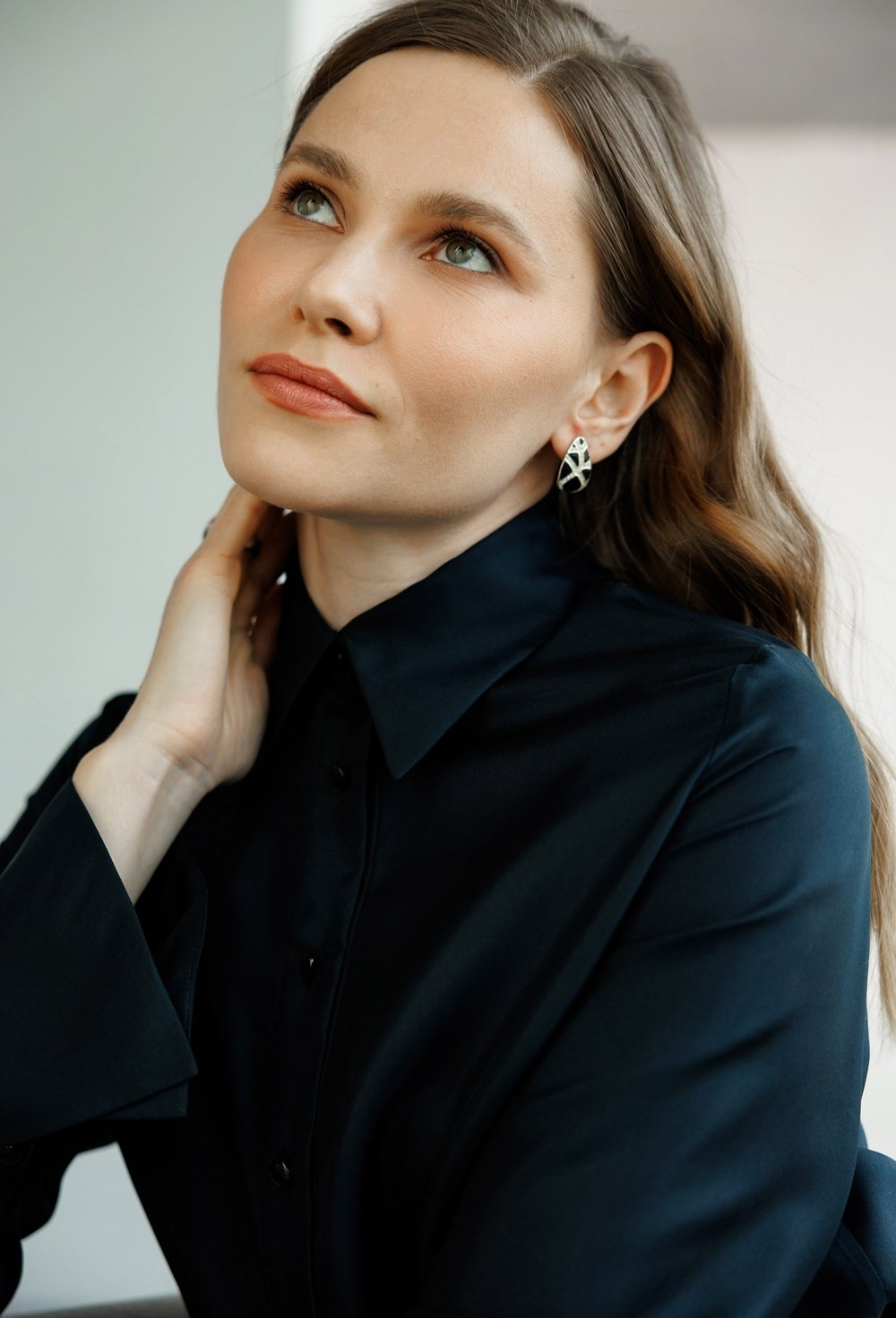 Рубашка из шелка Comme Des Garsons - фото 77738