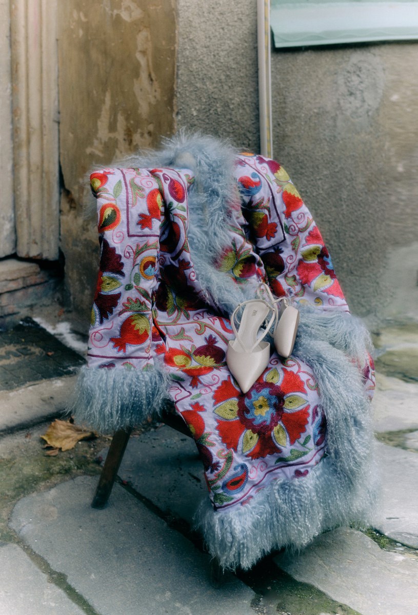 Пальто с вышивкой PURPLE HAZE - фото 77887