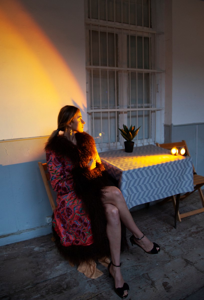 Шелковое пальто TILDA - фото 77892