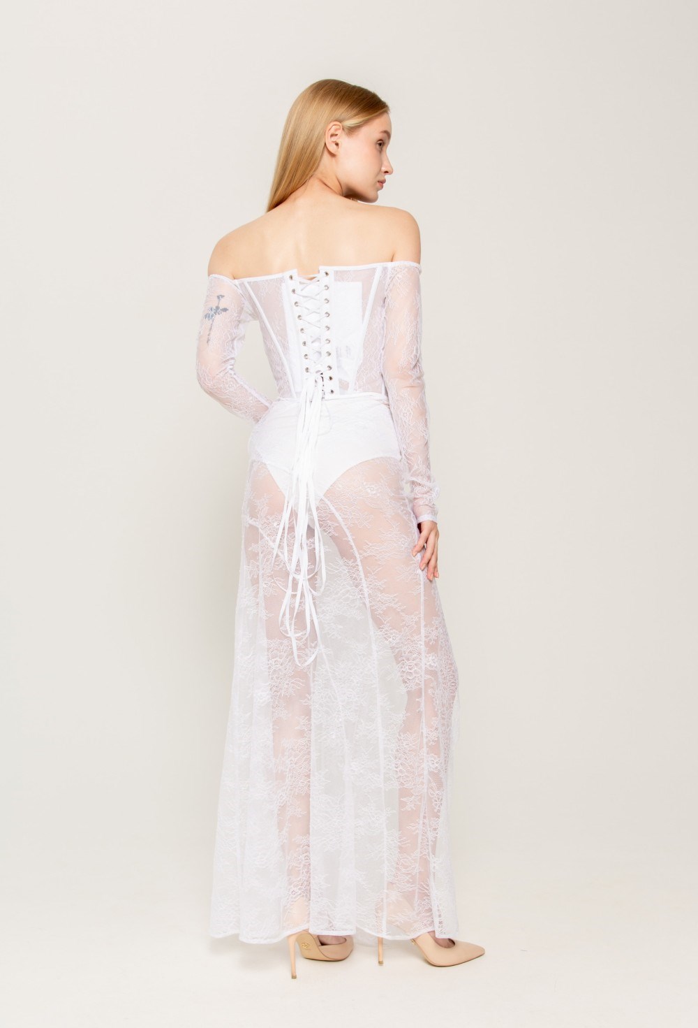 Корсет “Кружево” с рукавами - фото 78677