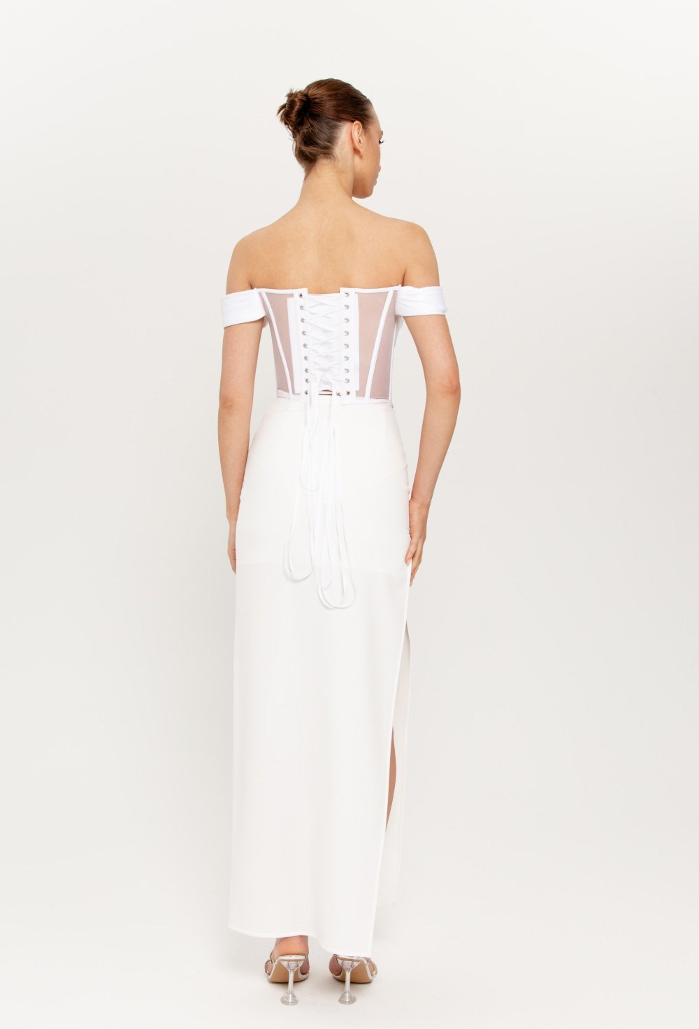 Юбка атласная в пол - фото 78724