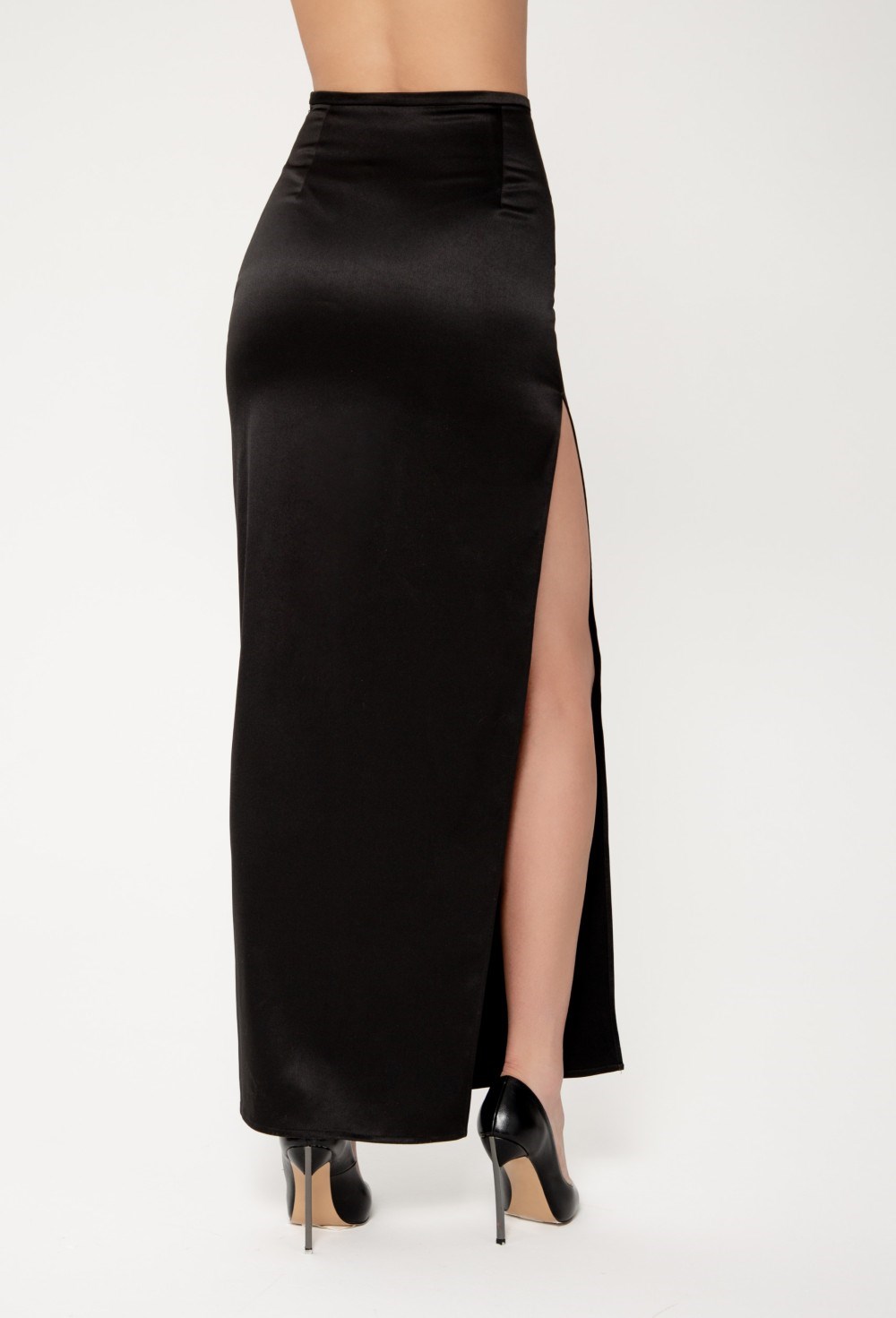 Юбка атласная в пол - фото 78726