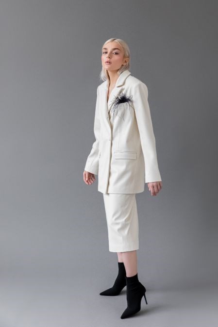 Пиджак О! экокожа - фото 7922