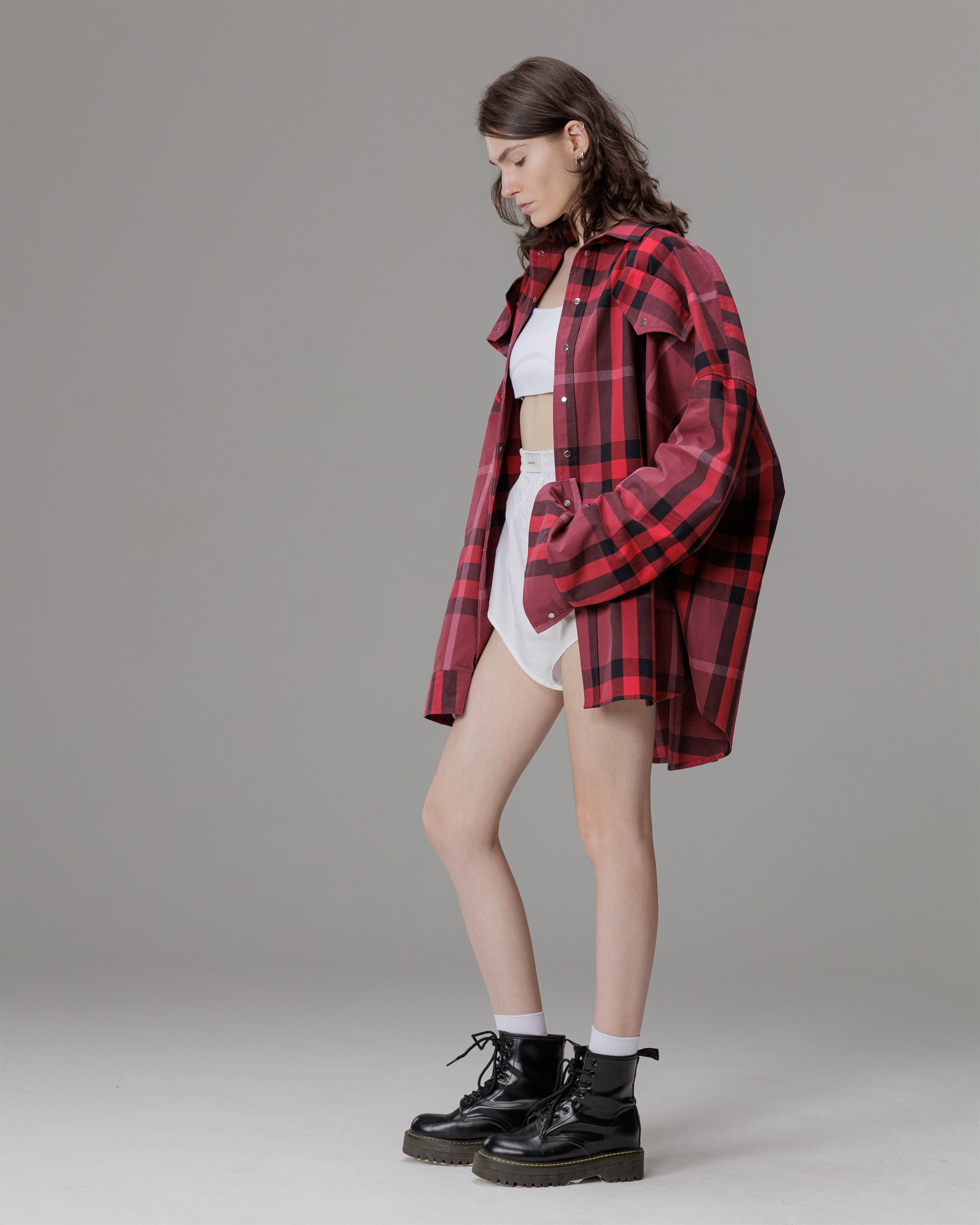 Рубашка оверсайз "SCHOOL" - фото 79805