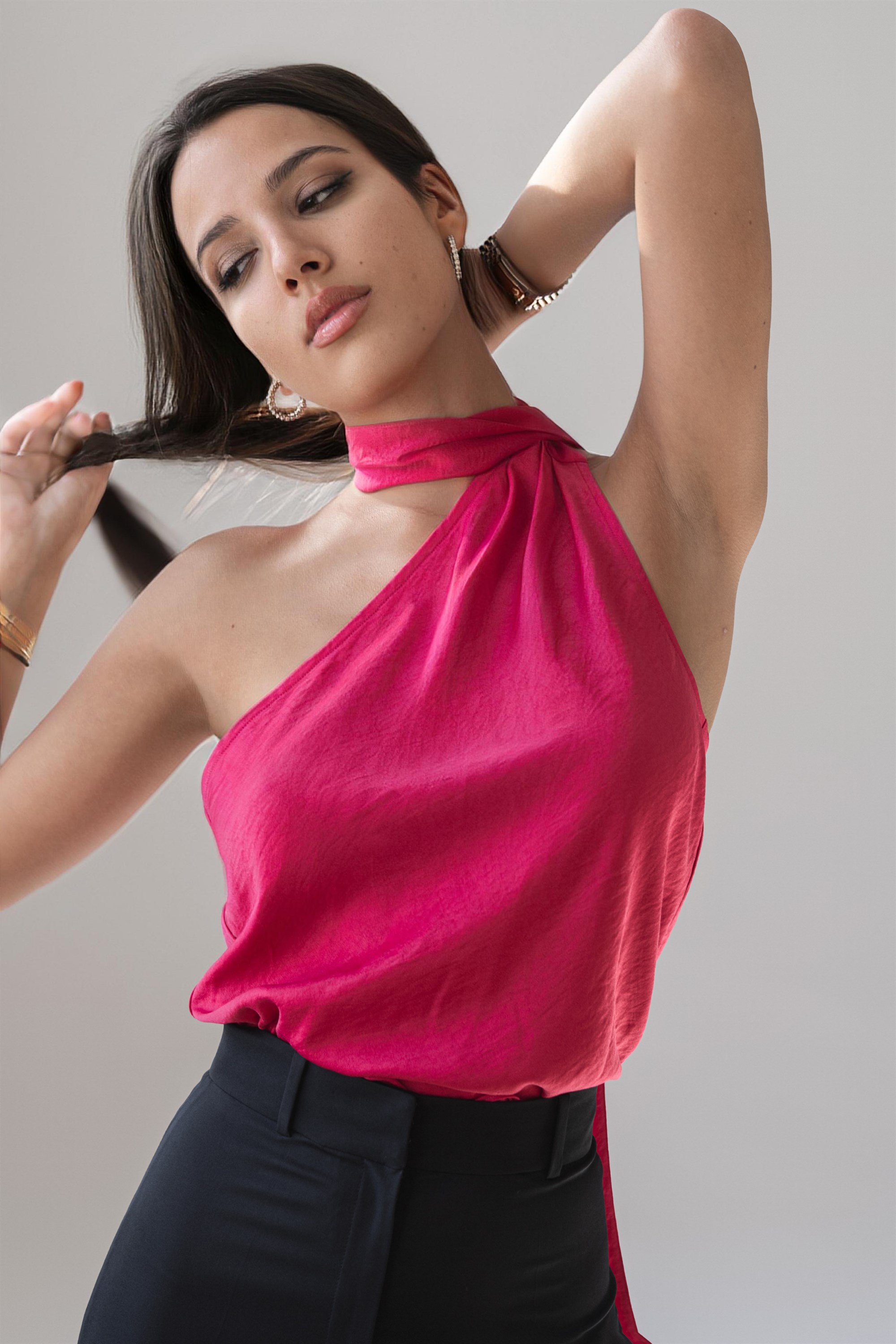 Блуза  с шарфом Bow Tie - фото 80532