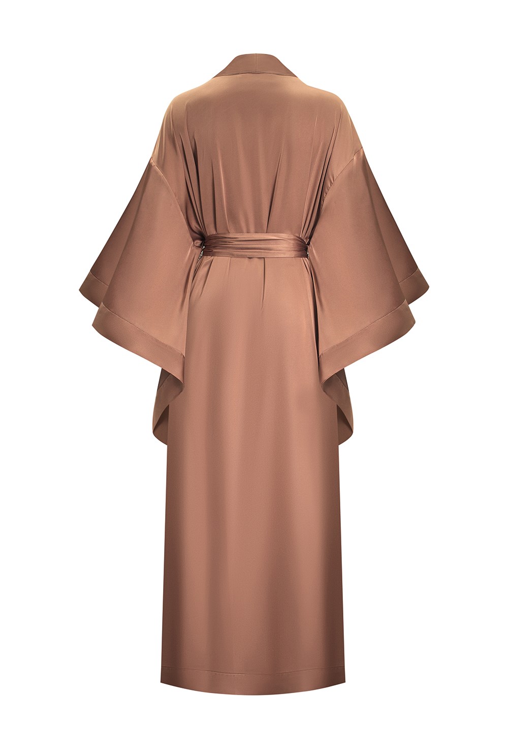 Шелковый халат-кимоно - фото 80573