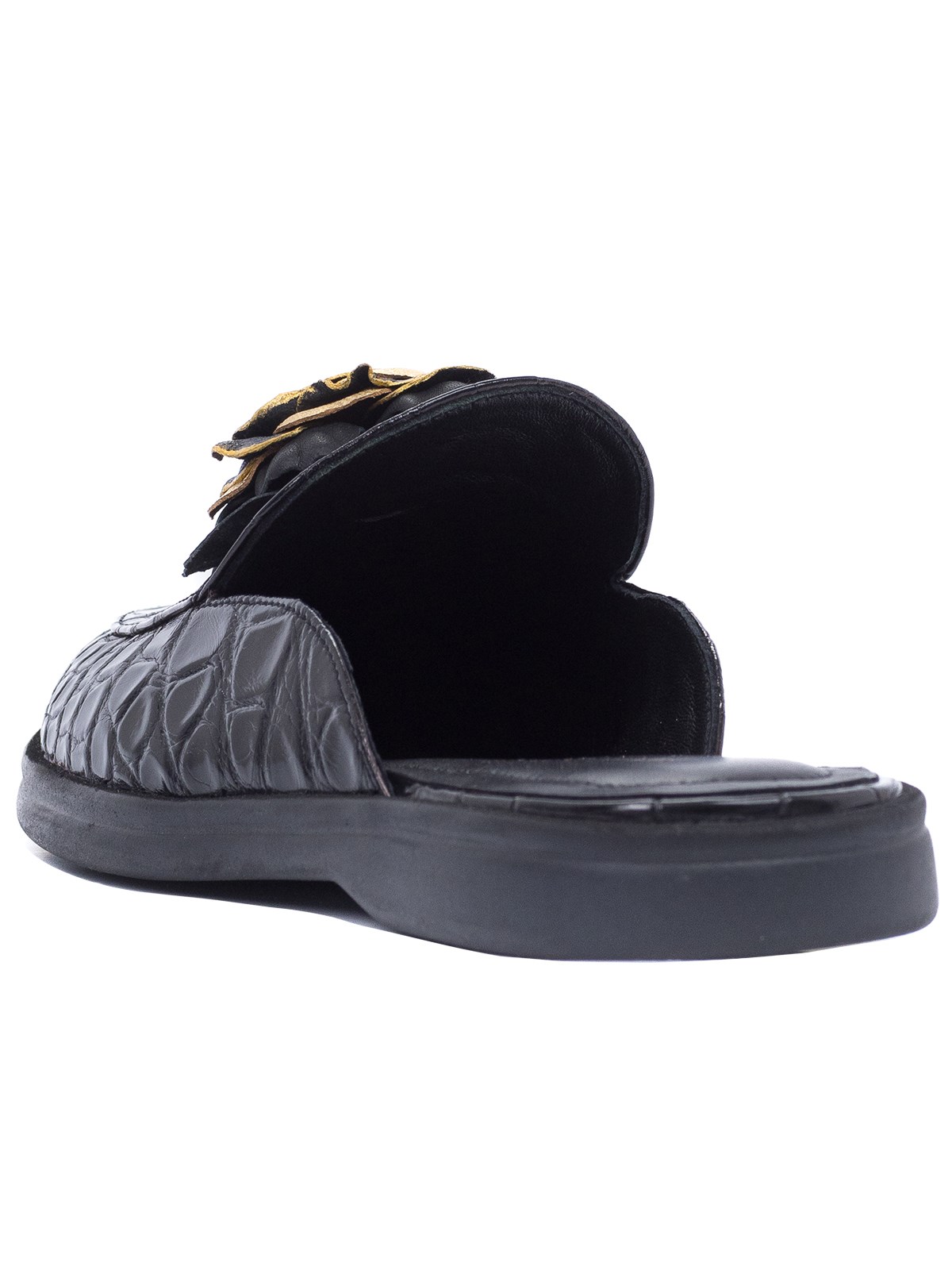 Мюли кроко Золотая роза - фото 81100