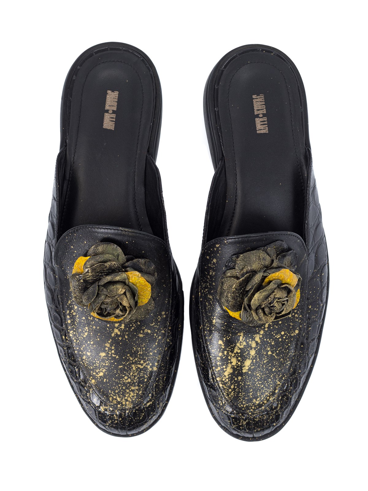 Мюли Роза в золоте - фото 81123