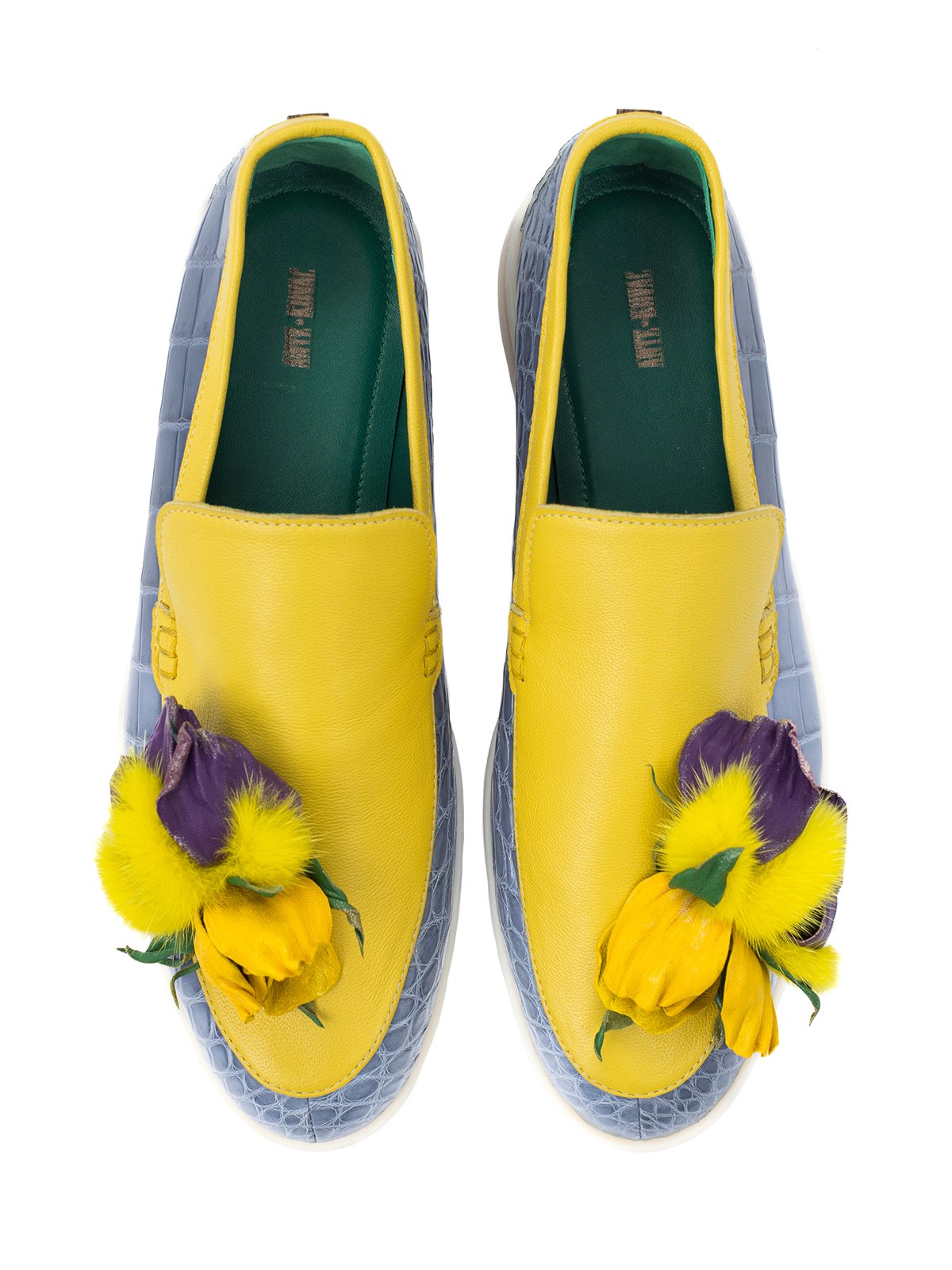 Прогулочные лоферы кроко "Ирисы" - фото 81137