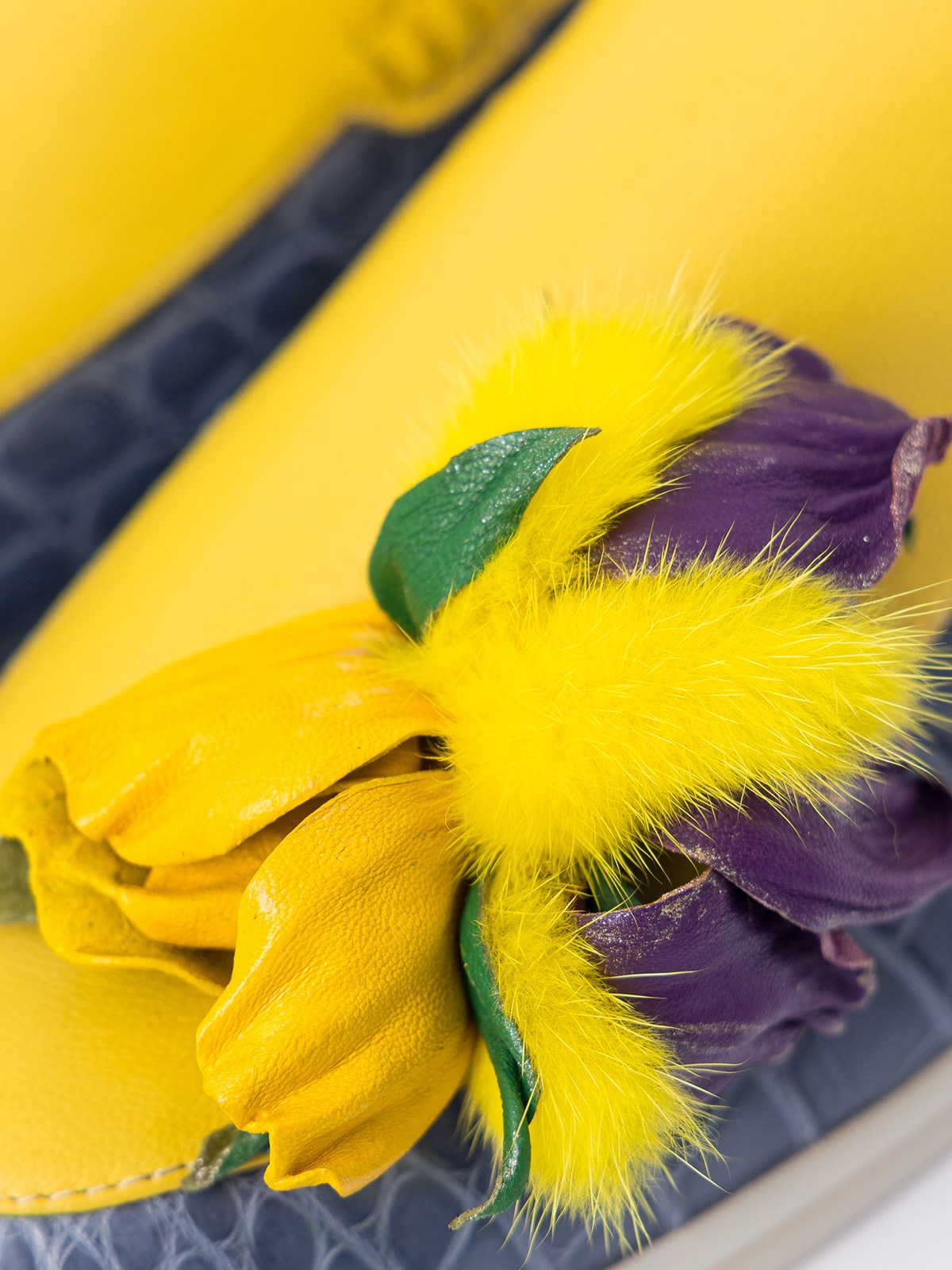 Прогулочные лоферы кроко "Ирисы" - фото 81138