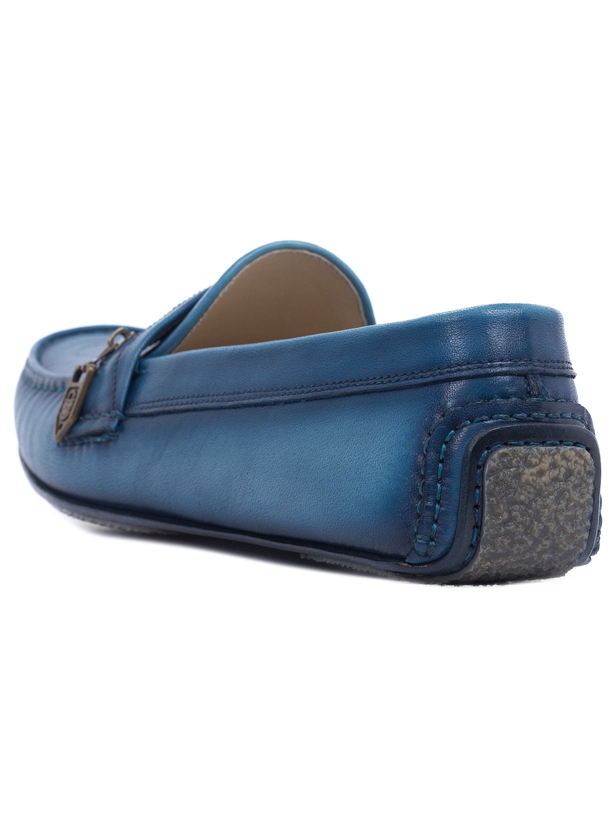 Мокасины в синем - фото 81204