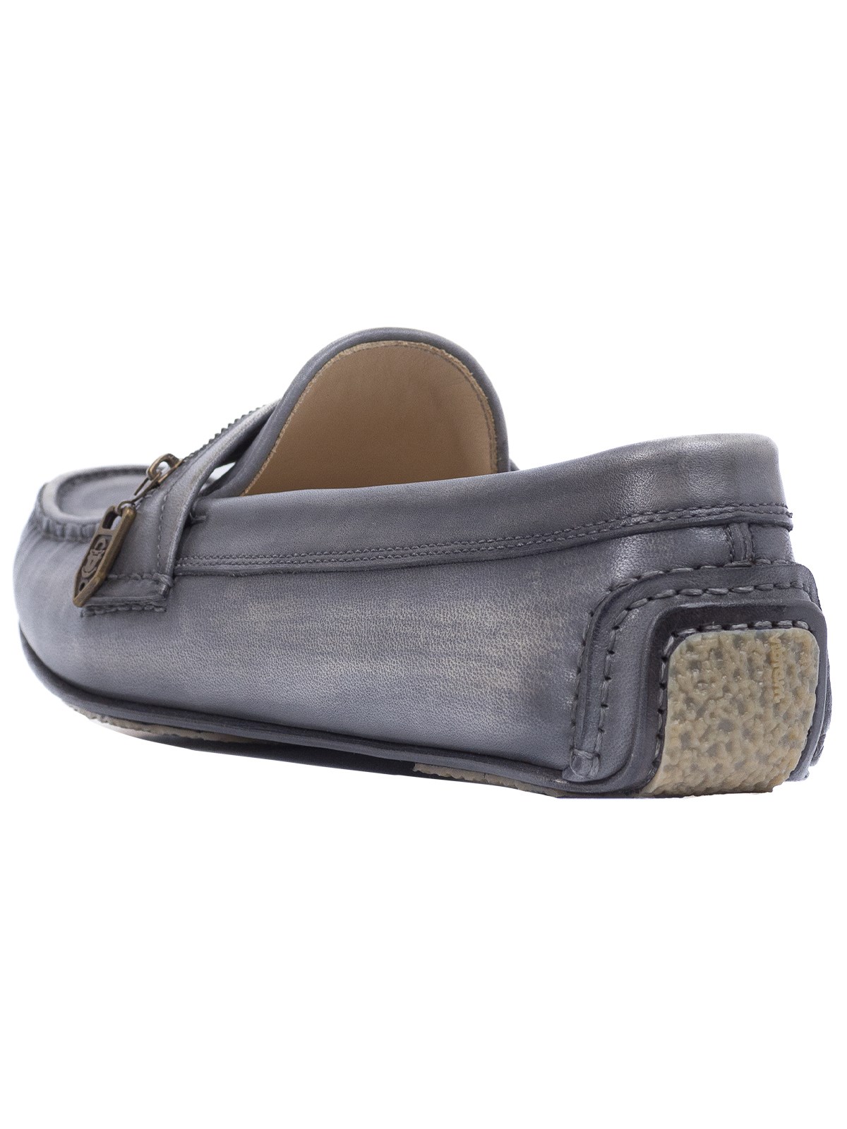Мокасины в сером - фото 81211