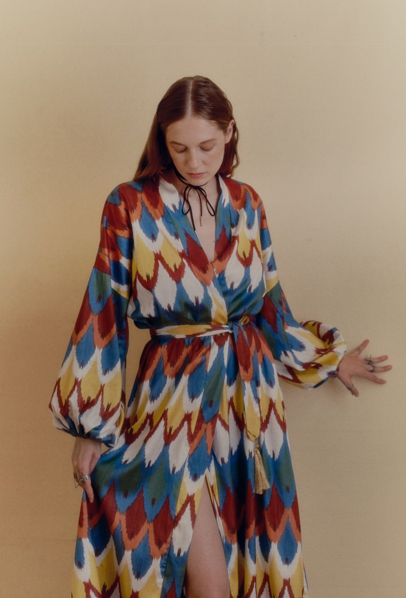 Шелковый кафтан MARISA - фото 81285