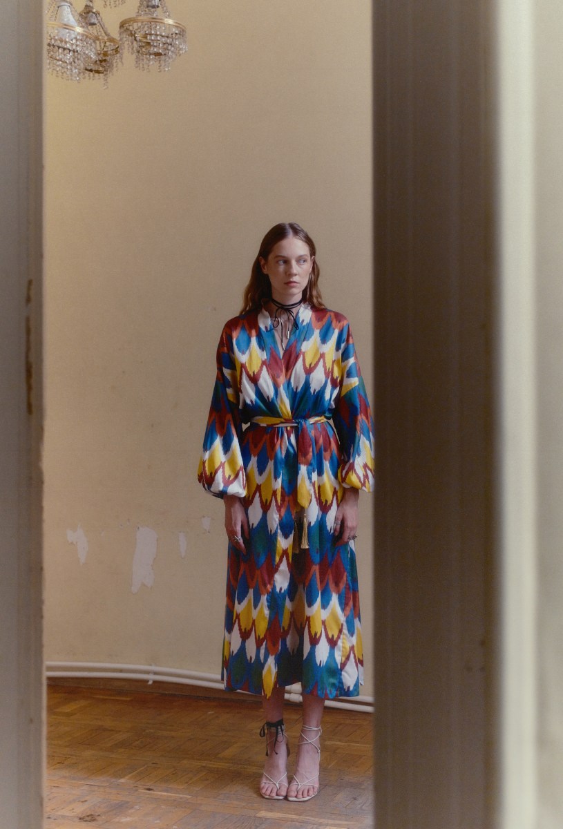 Шелковый кафтан MARISA - фото 81287