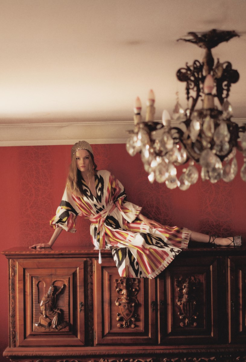 Шелковый кафтан EVE - фото 81290