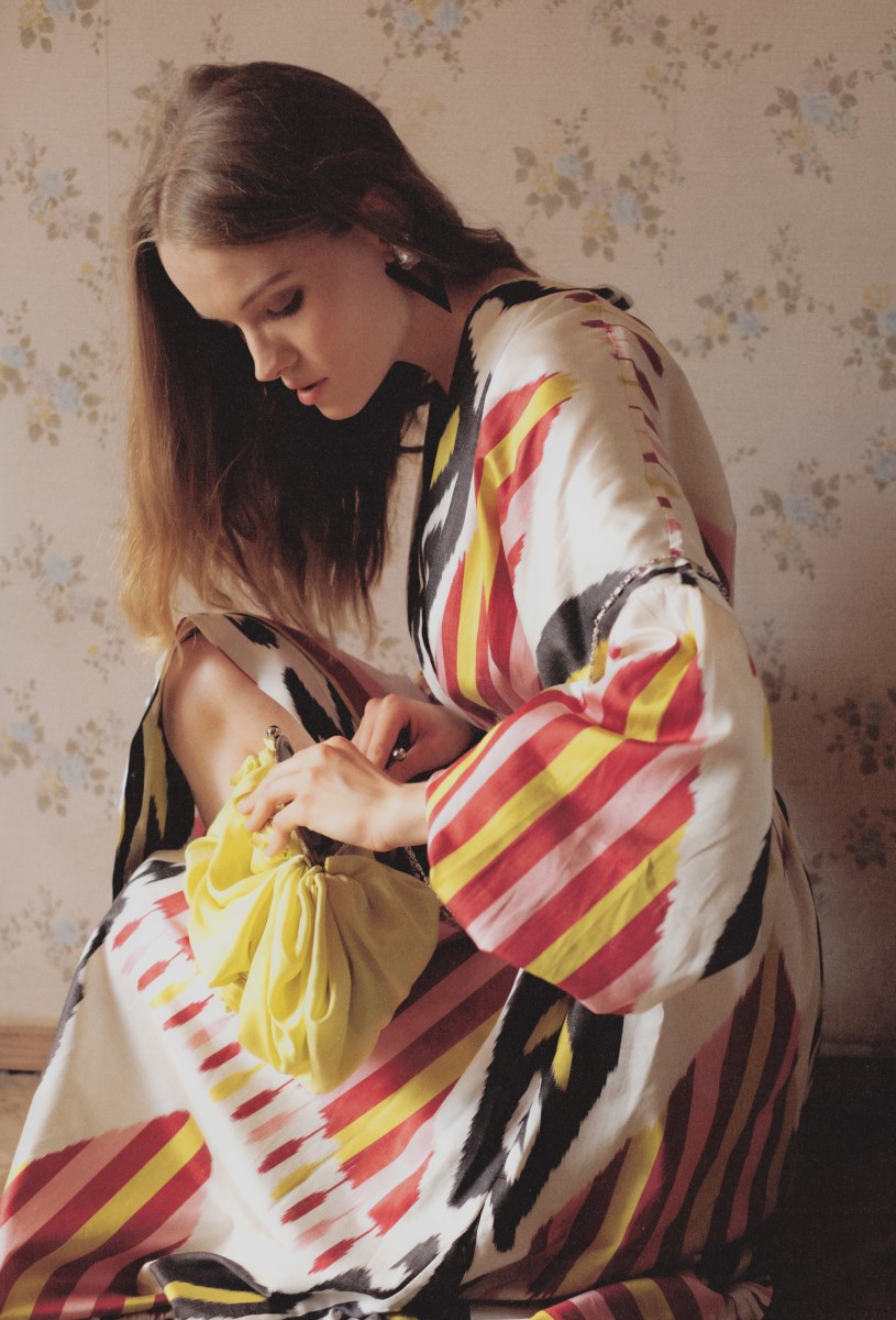 Шелковый кафтан EVE - фото 81291