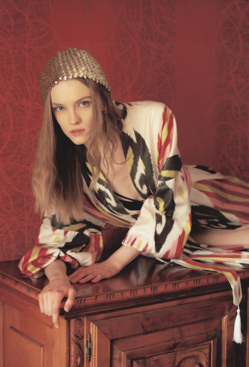 Шелковый кафтан EVE - фото 81292