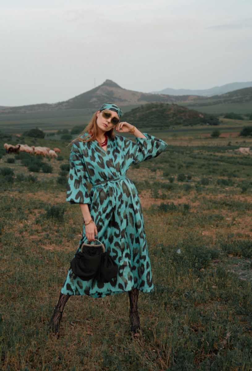 Шелковый кафтан LAGOON - фото 81295