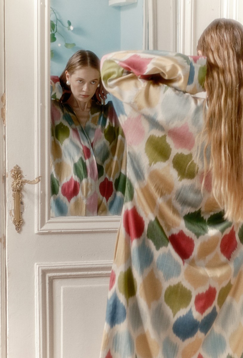 Шелковое кимоно JEWELS - фото 81315