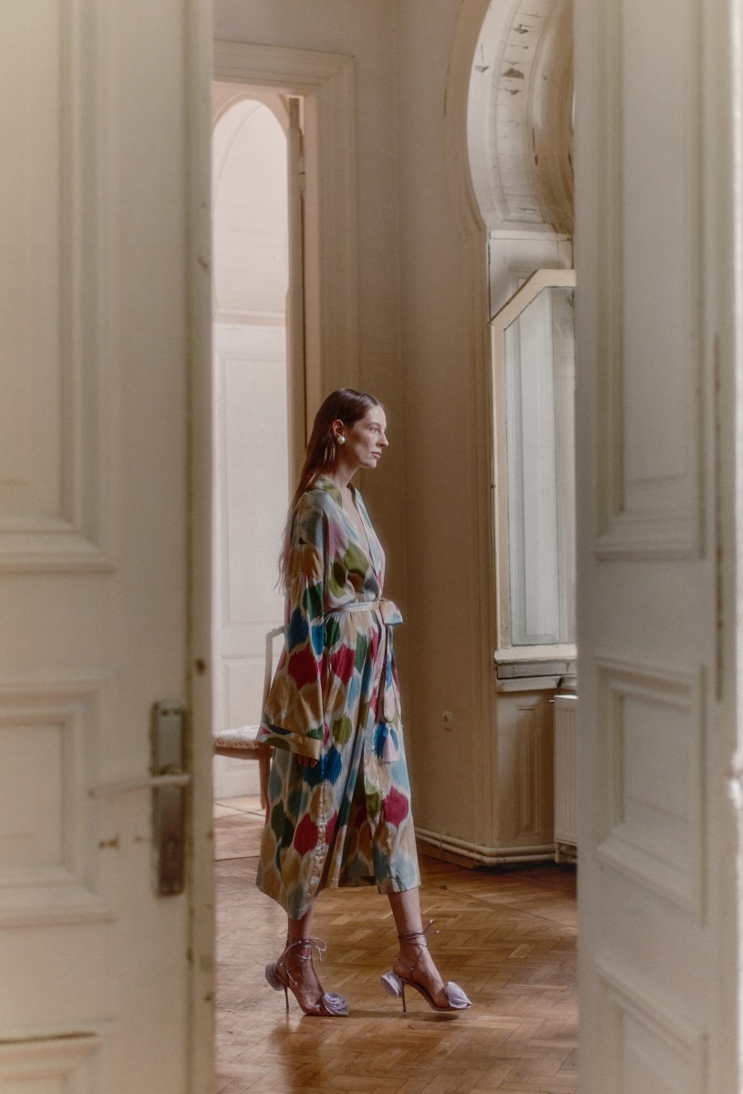 Шелковое кимоно JEWELS - фото 81317